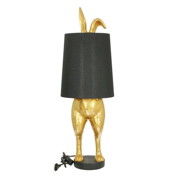 Dekoria Stolní lampa Gold Rabbit 74cm, 24 x 24 x 74 cm