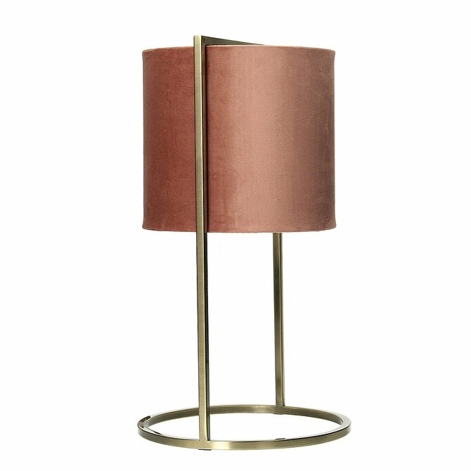Dekoria Stolní dekorační lampa Santos Pink&Gold výška 45cm, 45 cm