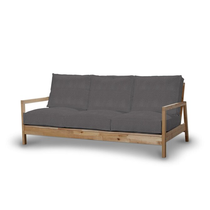 Dekoria Potah na pohovku IKEA  Lillberg 3-místná nerozkládací, grafitová, pohovka Lillberg 3-místná, Etna, 705-35