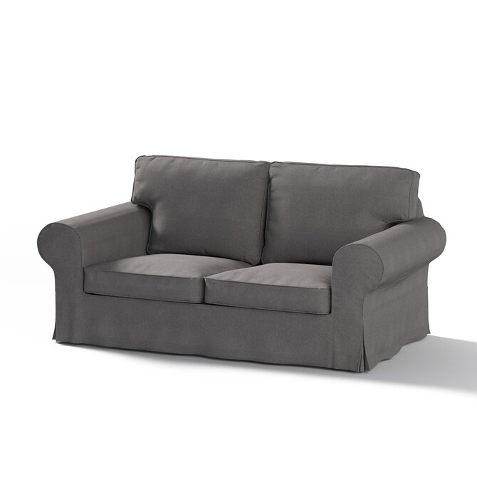 Dekoria Potah na pohovku IKEA  Ektorp 2-místná, rozkládací, STARÝ MODEL, grafitová, pohovka Ektorp 2-místná rozkládací, Etna, 705-35