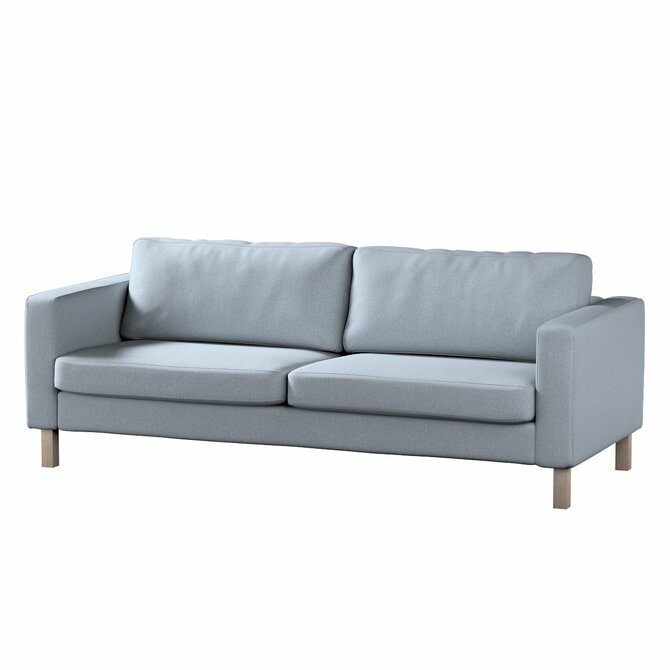 Dekoria Potah na pohovku IKEA Karlstad, 3-místná, rozkládací, jemně blankytný melanž, Potah na Karlstad, 3-místná, rozkládací, Amsterdam, 704-46