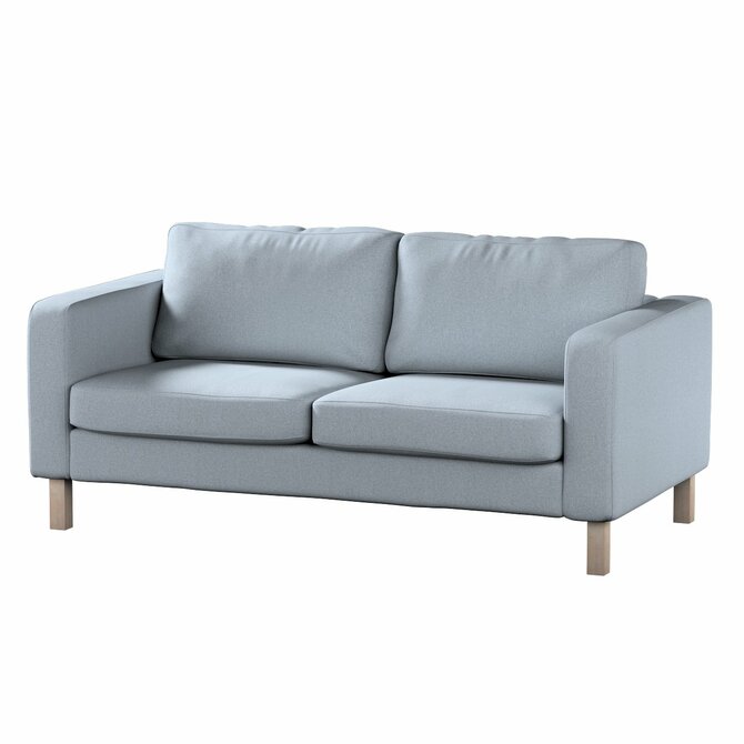 Dekoria Potah na pohovku IKEA  Karlstad 2-místná, nerozkládací, krátký, jemně blankytný melanž, pohovka Karlstad 2-místná, Amsterdam, 704-46