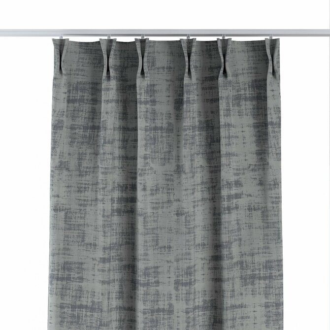 Dekoria Závěs na dvojitých hačcích flex, šedavá beton, 70x280cm, Velvet, 704-32