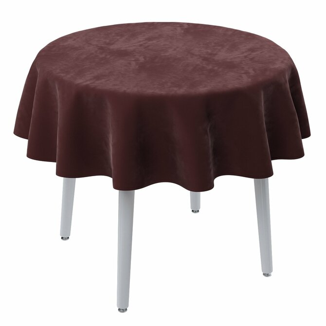 Dekoria Ubrus kulatý, bordó, Velvet, 704-26