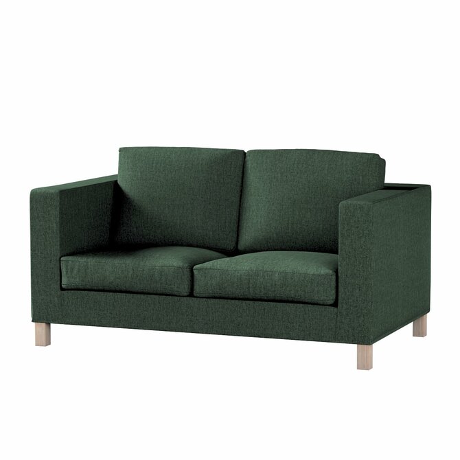 Dekoria Potah na pohovku IKEA  Karlanda 2-místná, krátký, lesní zelená, pohovka Karlanda 2-místná, City, 704-81