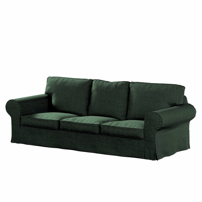 Dekoria Potah na pohovku IKEA Ektorp 3-místná rozkládací, NOVÝ MODEL 2013, lesní zelená, Ektorp 3-m rozkládací, od 2013, City, 704-81