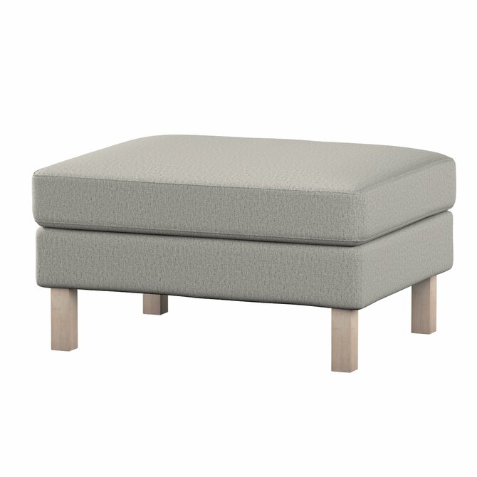 Dekoria Potah na podnožku IKEA Karlstad, chenille grise, potah na podnožku Karlstad, Living, 161-57