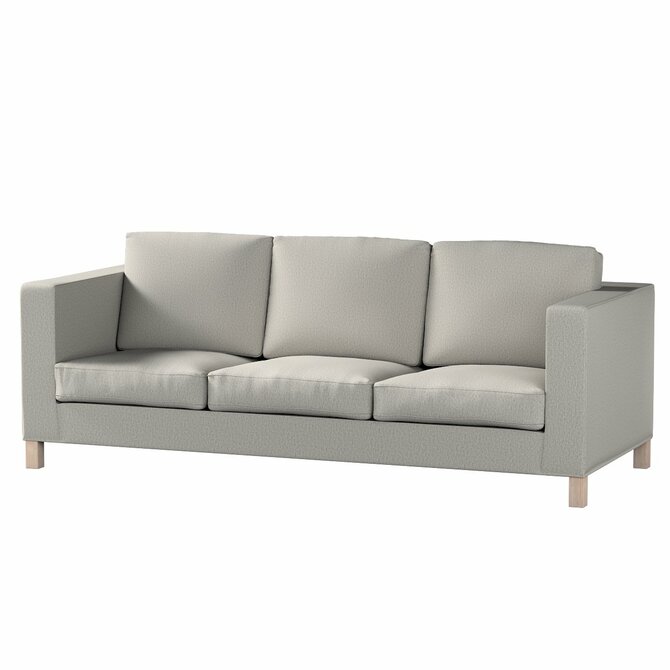 Dekoria Potah na pohovku IKEA  Karlanda 3-místná nerozkládací, krátký, chenille grise, pohovka Karlanda 3-místná, Living, 161-57