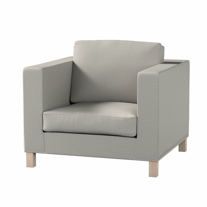 Dekoria Potah na křesko IKEA Karlanda, krátký, chenille grise, Potah na křeslo Karlanda, Living, 161-57