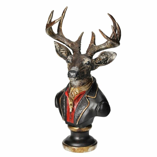 Dekoria Dekorace Lord Deer 30x22x58cm, 30 x 22 x 58 cm