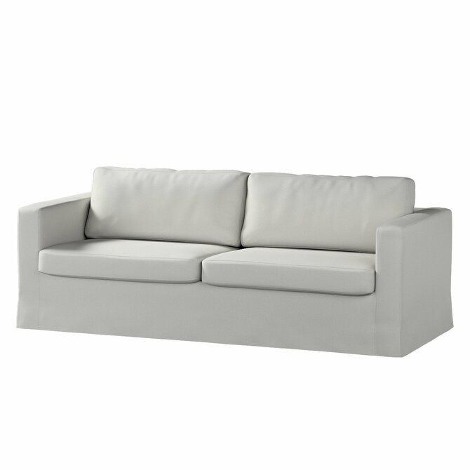 Dekoria Potah na pohovku IKEA  Karlstad 3-místná, nerozkládací, dlouhý, světlá holubí šeď, pohovka Karlstad 3-místná, Etna, 705-90