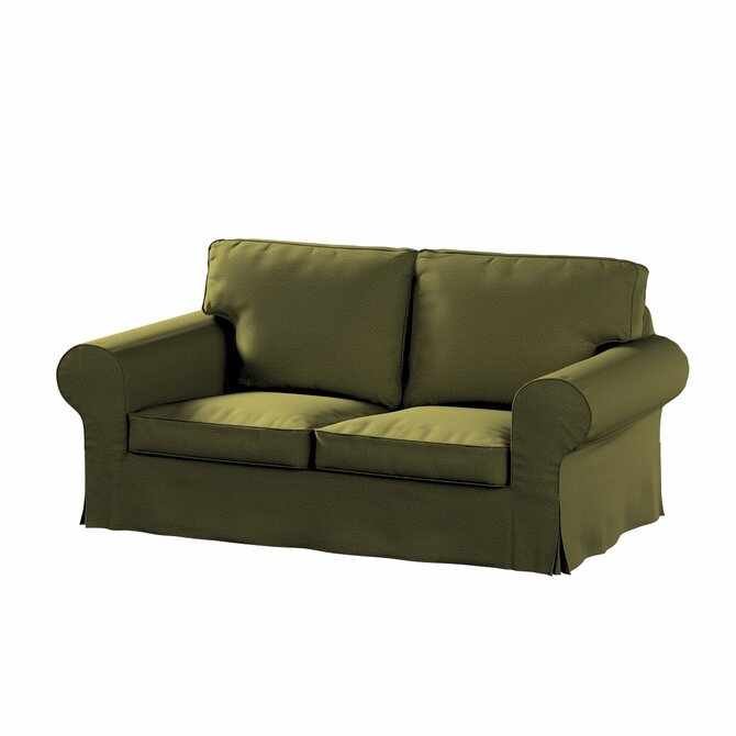 Dekoria Potah na pohovku IKEA Ektorp 2-místná rozkládací  NOVÝ MODEL 2012, olivová zelená, Ektorp 2-m rozkl. od 2012, Etna, 161-26