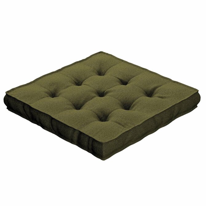 Dekoria Sedák Kuba s úchytem 40x40x6cm nebo 50x50x10cm, olivová zelená, 50 x 50 x 10 cm, Etna, 161-26