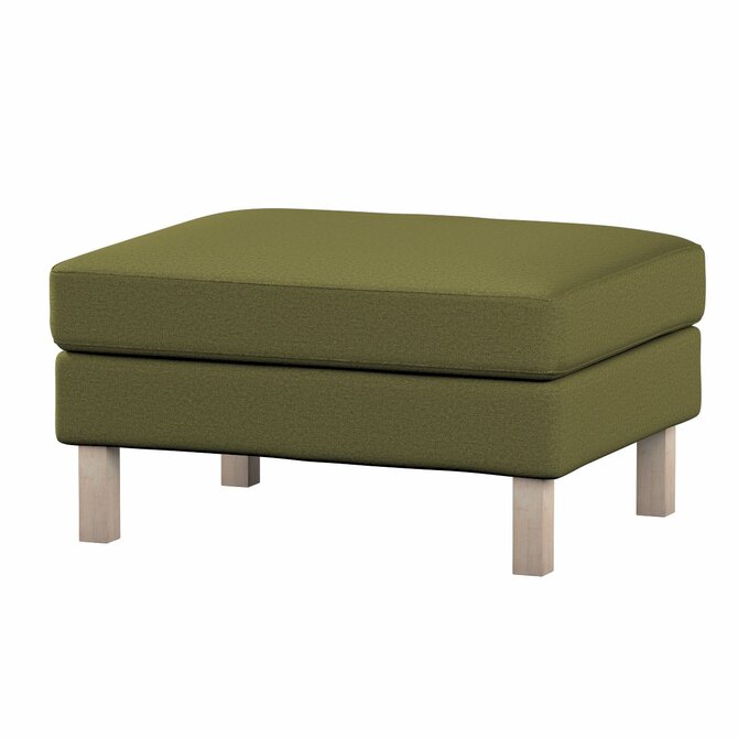 Dekoria Potah na podnožku IKEA Karlstad, olivová zelená, potah na podnožku Karlstad, Etna, 161-26