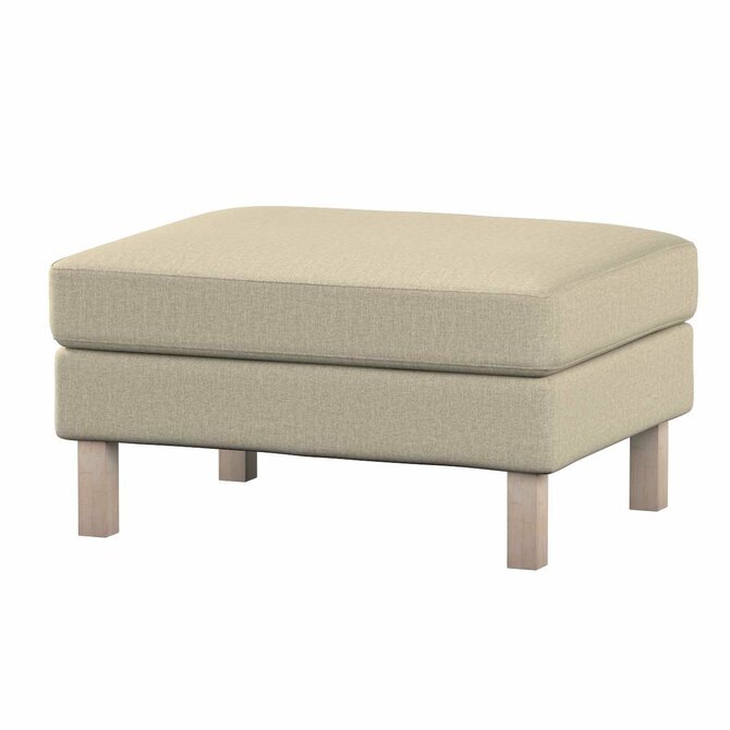 Dekoria Potah na podnožku IKEA Karlstad, šedobéžový šenil, potah na podnožku Karlstad, City, 704-80