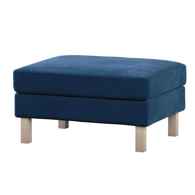 Dekoria Potah na podnožku IKEA Karlstad, tmavě modrá, potah na podnožku Karlstad, Velvet, 704-29