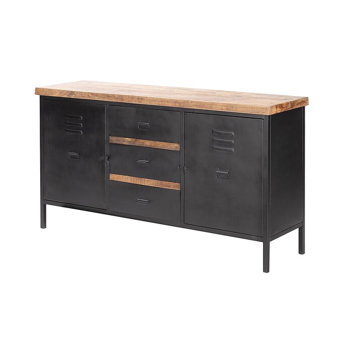 Dekoria Komoda Factory 155x40,5x85cm, 155 x 40,5 x 85 cm 