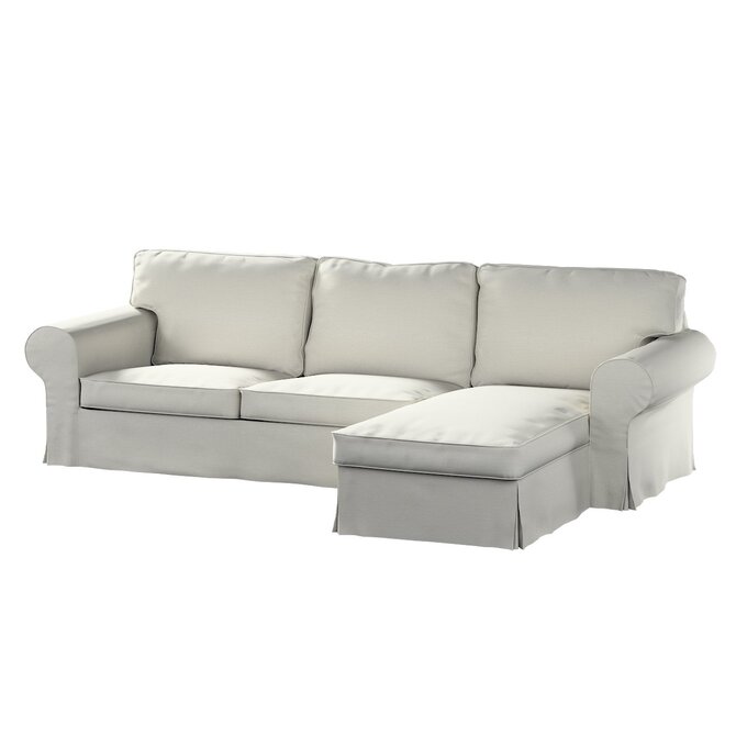 Dekoria Potah na pohovku IKEA Ektorp 2-místná s lenoškou, šedá, pohovka 2-míst. + šezlong, Living II, 162-37
