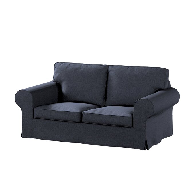 Dekoria Potah na pohovku IKEA Ektorp 2-místná rozkládací  NOVÝ MODEL 2012, tmavě modrá melanž, Ektorp 2-m rozkl. od 2012, Madrid, 162-30