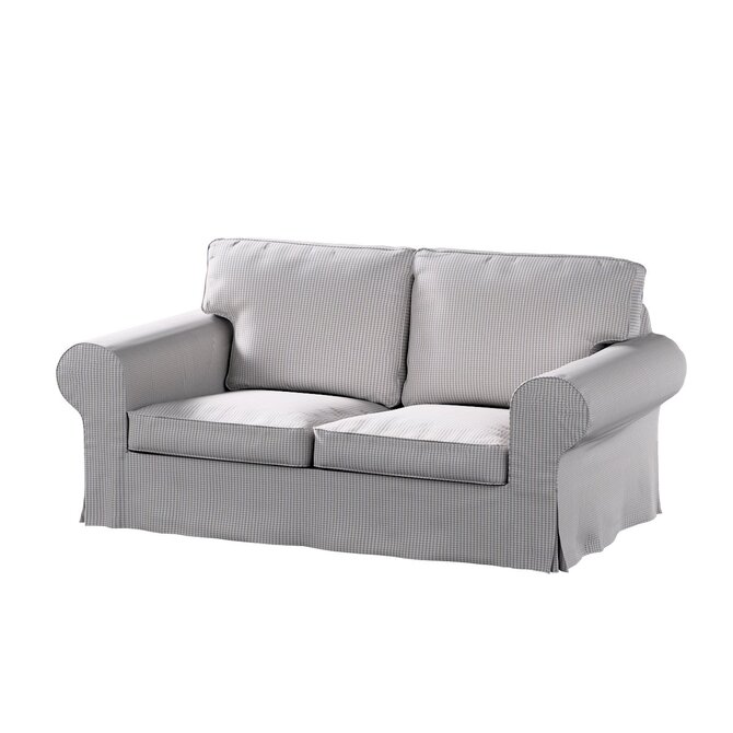 Dekoria Potah na pohovku IKEA  Ektorp 2-místná, nerozkládací, béžová a modrá, pohovka Ektorp 2-místná, Living II, 162-23