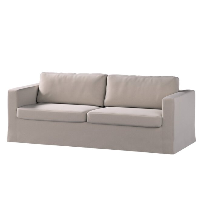 Dekoria Potah na pohovku IKEA  Karlstad 3-místná, nerozkládací, dlouhý, béžová , pohovka Karlstad 3-místná, Ingrid, 705-44