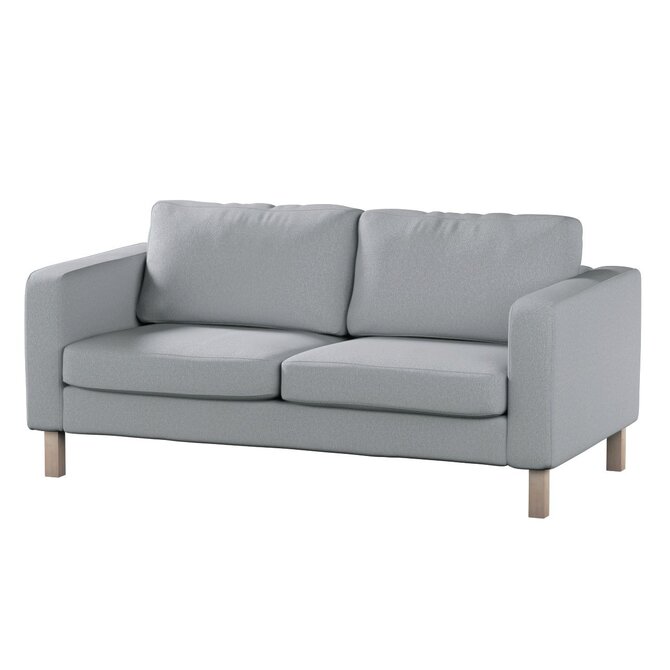 Dekoria Potah na pohovku IKEA  Karlstad 2-místná, nerozkládací, krátký, šedá, pohovka Karlstad 2-místná, Amsterdam, 704-55