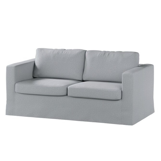 Dekoria Potah na pohovku IKEA  Karlstad 2-místná , nerozkládací, dlouhý, šedá, pohovka Karlstad 2-místná, Amsterdam, 704-55