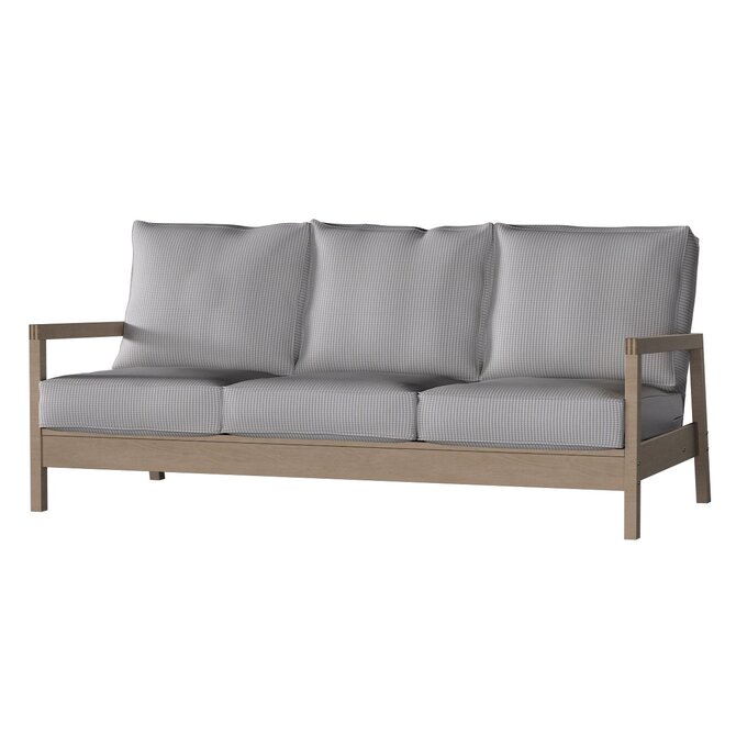 Dekoria Potah na pohovku IKEA  Lillberg 3-místná nerozkládací, béžová a modrá, pohovka Lillberg 3-místná, Living II, 162-23