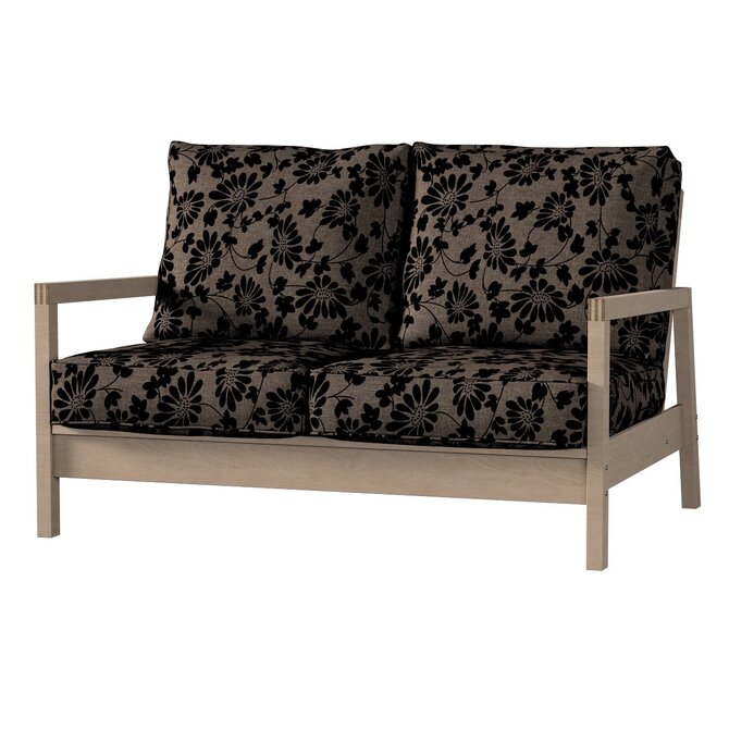 Dekoria Potah na pohovku IKEA  Lillberg 2-místná nerozkládací, hnědá a černá, pohovka Lillberg 2-místná, Living II, 162-10