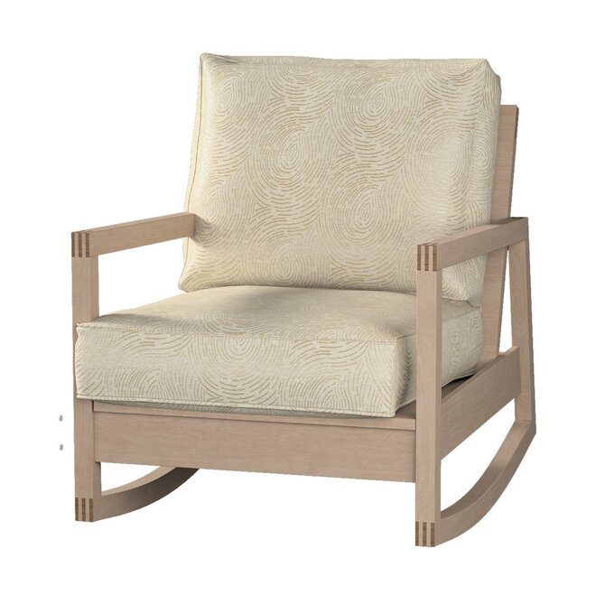 Dekoria Potah na křeslo IKEA Lillberg, béžová a zlatá, kØeslo Lillberg, Living II, 162-07