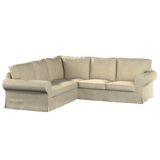 Dekoria Potah na pohovku IKEA  Ektorp rohová, béžová a zlatá, pohovka Ektorp rohová, Living II, 162-07