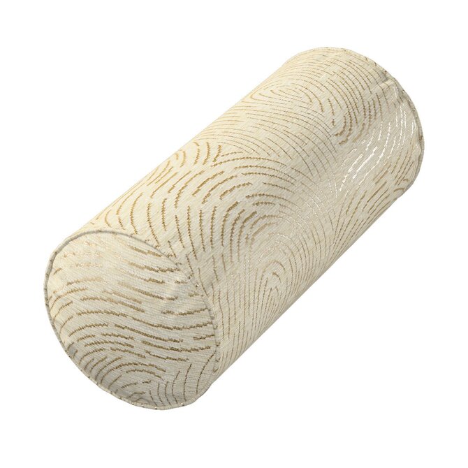 Dekoria Potah na válec IKEA Ektorp, béžová a zlatá, válec Ektorp  průměr 15cm, délka 35cm, Living II, 162-07