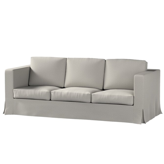 Dekoria Potah na pohovku IKEA  Karlanda 3-místná nerozkládací, dlouhý, chenille grise, pohovka Karlanda 3-místná, Madrid, 161-57