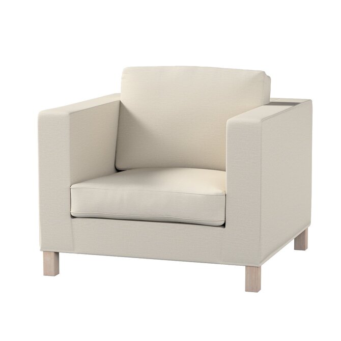 Dekoria Potah na křesko IKEA Karlanda, krátký, světle béžová, Potah na křeslo Karlanda, Living II, 162-36