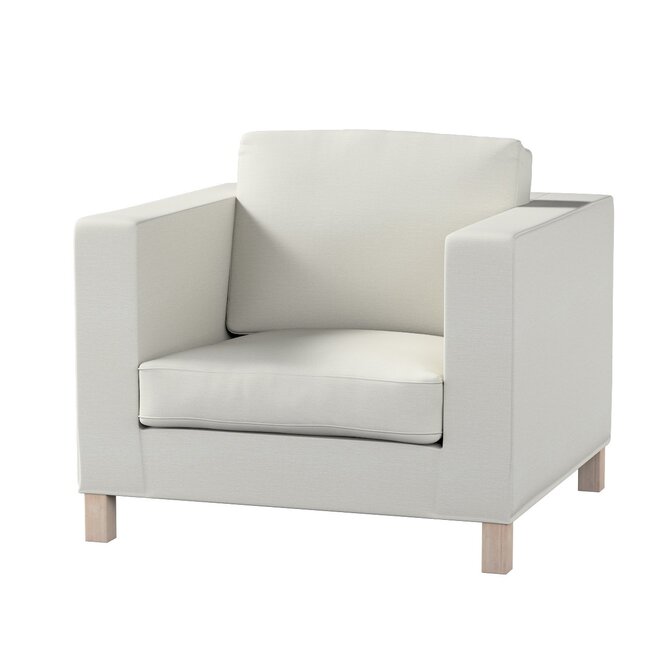 Dekoria Potah na křesko IKEA Karlanda, krátký, šedá, Potah na křeslo Karlanda, Living II, 162-37