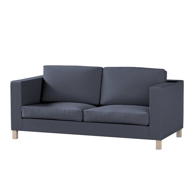Dekoria Potah na pohovku IKEA  Karlanda rozkládací, krátký, tmavě modrá melanž, pohovka Karlanda rozkládací, Madrid, 162-30