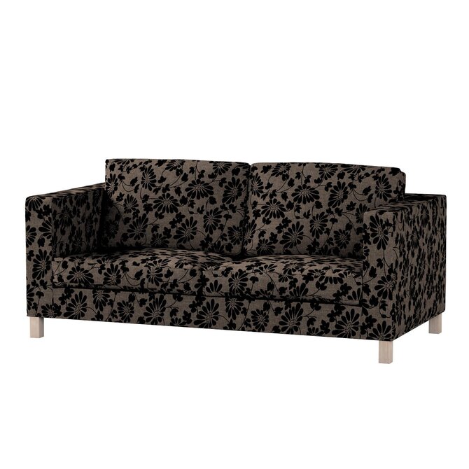 Dekoria Potah na pohovku IKEA  Karlanda rozkládací, krátký, hnědá a černá, pohovka Karlanda rozkládací, Living II, 162-10