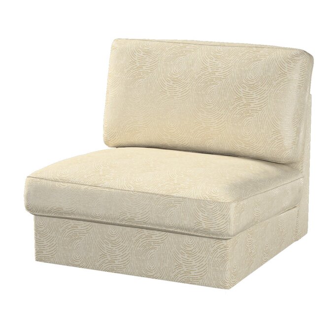 Dekoria Potah na neskládací křeslo IKEA Kivik, béžová a zlatá, křeslo Kivik, Living II, 162-07