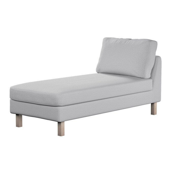 Dekoria Potah na šezlong IKEA Karlstad samostatný, krátký, szary, Potah na šezlong Karlstad samostatný, Madrid, 162-02
