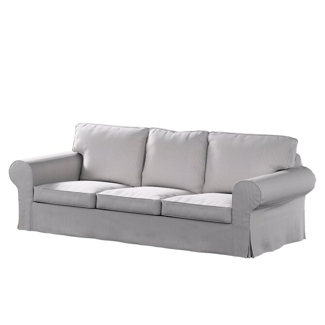 Dekoria Potah na pohovku IKEA Ektorp 3-místná rozkládací, NOVÝ MODEL 2013, béžová a modrá, Ektorp 3-m rozkládací, od 2013, Living II, 162-23