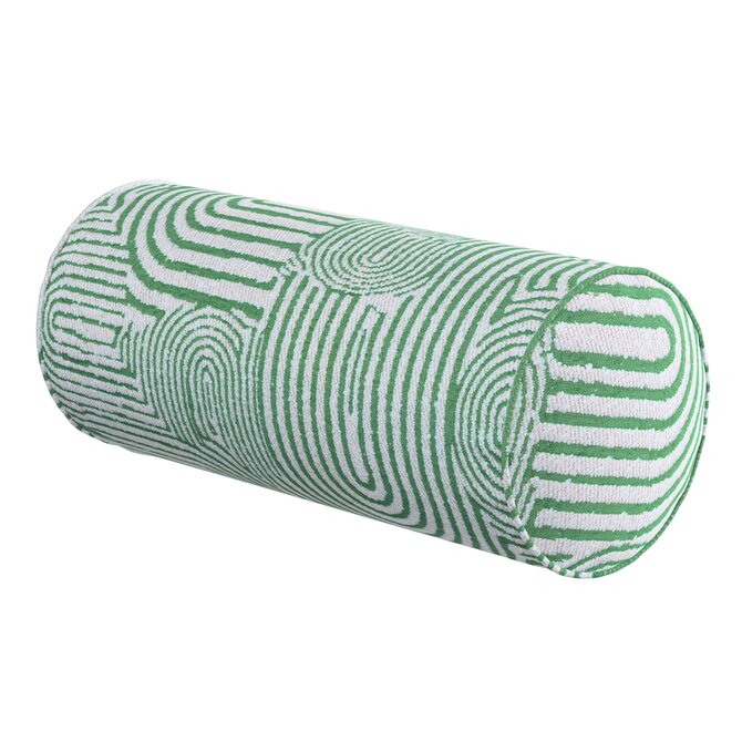 Dekoria Válec jednoduchý hladký, máta a ecru, Ø 16 x 40 cm, Cosy Home, 144-81