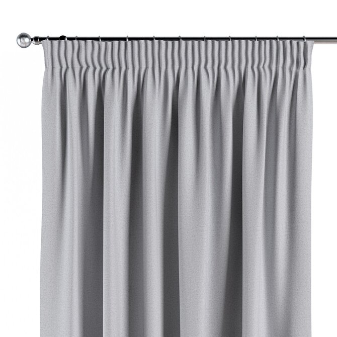 Dekoria Závěs s řasící páskou, světle šedá, Blackout Soft, 269-20