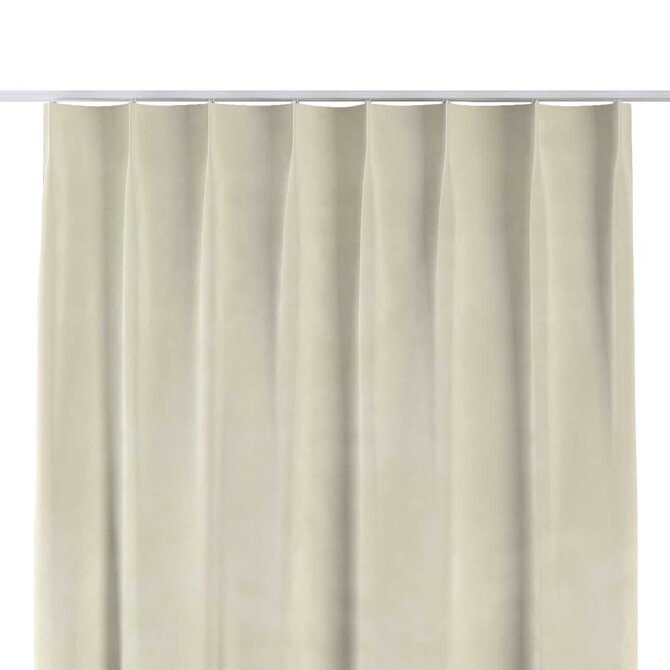 Dekoria Závěs na jednotlivých háčcích flex, smetanově bílá, Velvet, 704-10