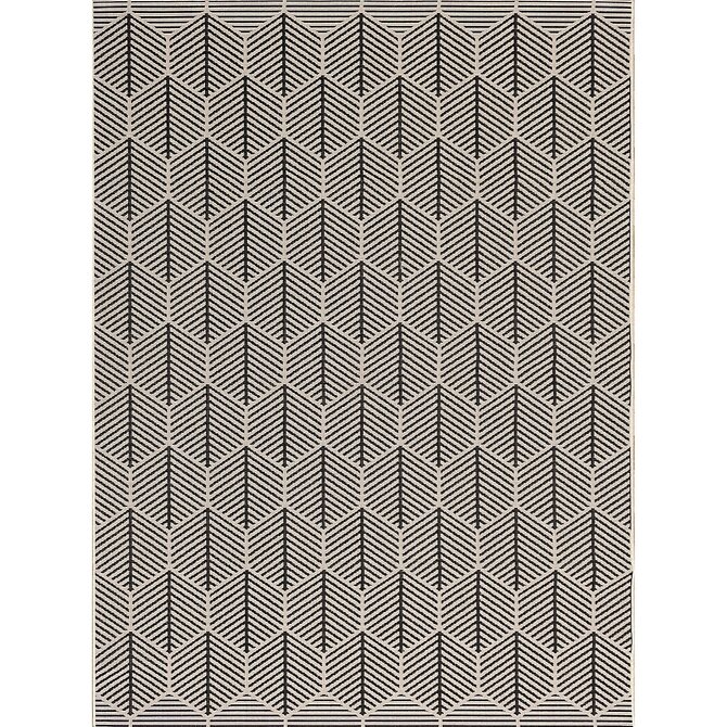 Dekoria Koberec Cottage black/wool 200x290cm, 200 x 290 cm