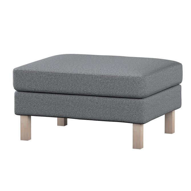 Dekoria Potah na podnožku IKEA Karlstad, tmavě šedý melanž, potah na podnožku Karlstad, Amsterdam, 704-47