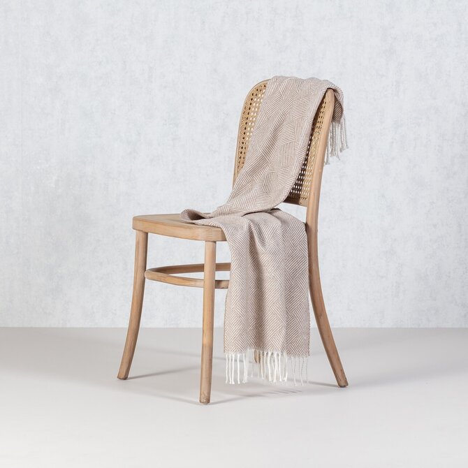 Dekoria Pléd Ibiza 50x153cm beige, 50 x 153 cm