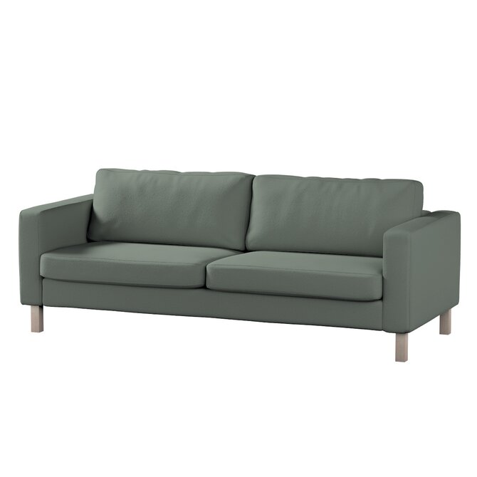Dekoria Potah na pohovku IKEA Karlstad, 3-místná, rozkládací, zelená, Potah na Karlstad, 3-místná, rozkládací, Teddy, 702-85