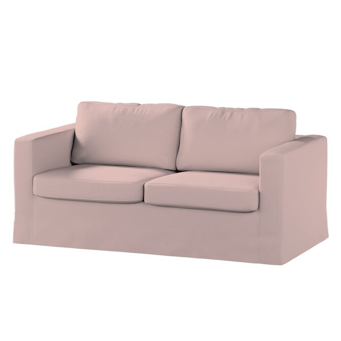 Dekoria Potah na pohovku IKEA  Karlstad 2-místná , nerozkládací, dlouhý, růžová, pohovka Karlstad 2-místná, Teddy, 702-84