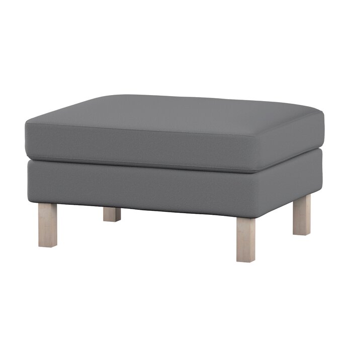 Dekoria Potah na podnožku IKEA Karlstad, tmavě šedá, potah na podnožku Karlstad, Teddy, 702-83