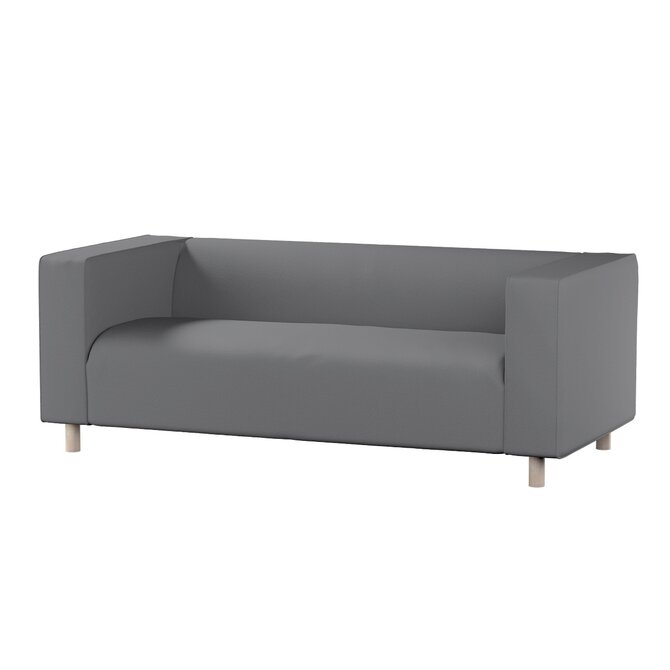Dekoria Potah na pohovku IKEA  Klippan 2-místná, tmavě šedá, pohovka Klippan 2-místná, Teddy, 702-83